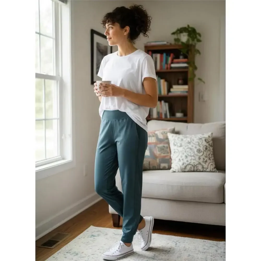 Sweaty Betty Gary Women’s Yoga Pants Size L Trek Green NWT  MSRP $108 - Picture 10 of 16